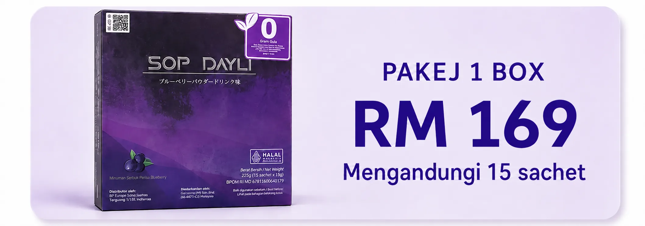 Pakej 1 kotak SOP Dayli Malaysia