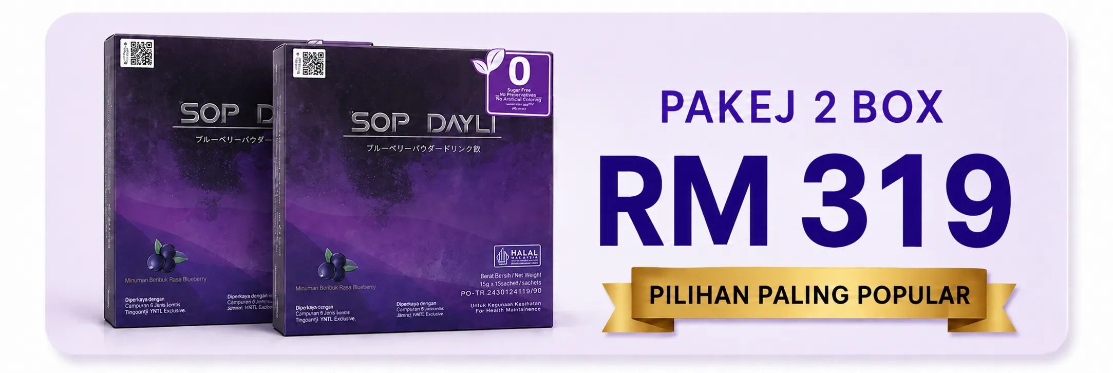 Pakej 2 kotak SOP Dayli Malaysia