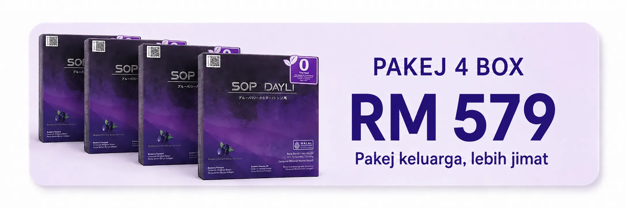 Pakej 4 kotak SOP Dayli Malaysia